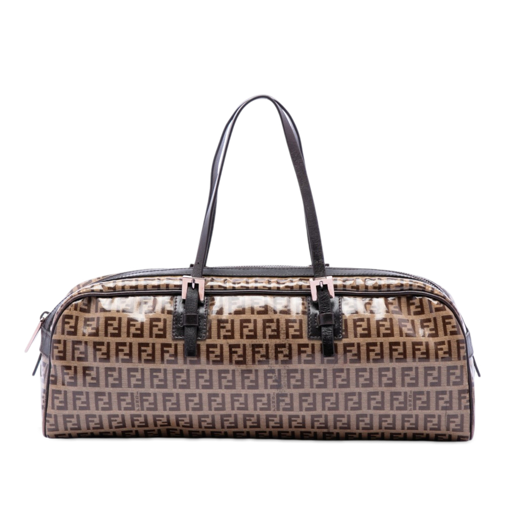 Pre-Loved Fendi Zucchino Crystal Handbag